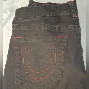 True Religion Straight Jeans Vintage with Red